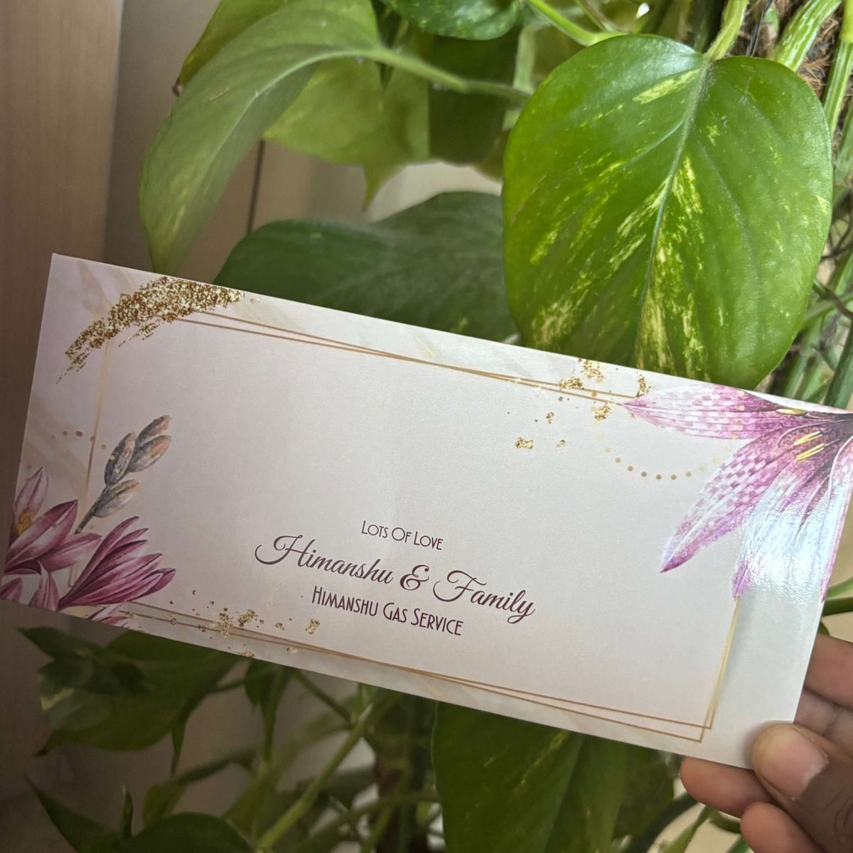 Personalised Money Envelopes - Peach Riviere - Chatterbox Labels - Envelopes