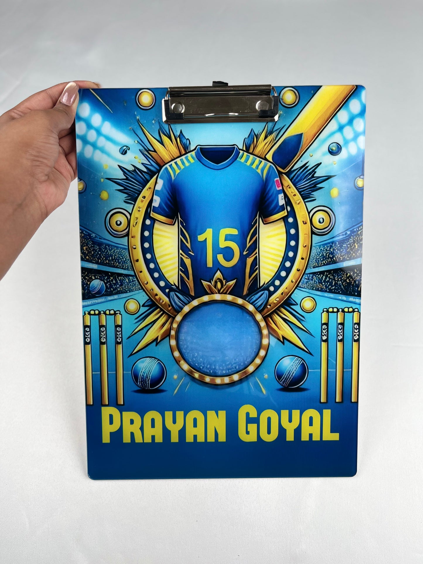 Custom Exam board - Cricket Mania - Blue Storm