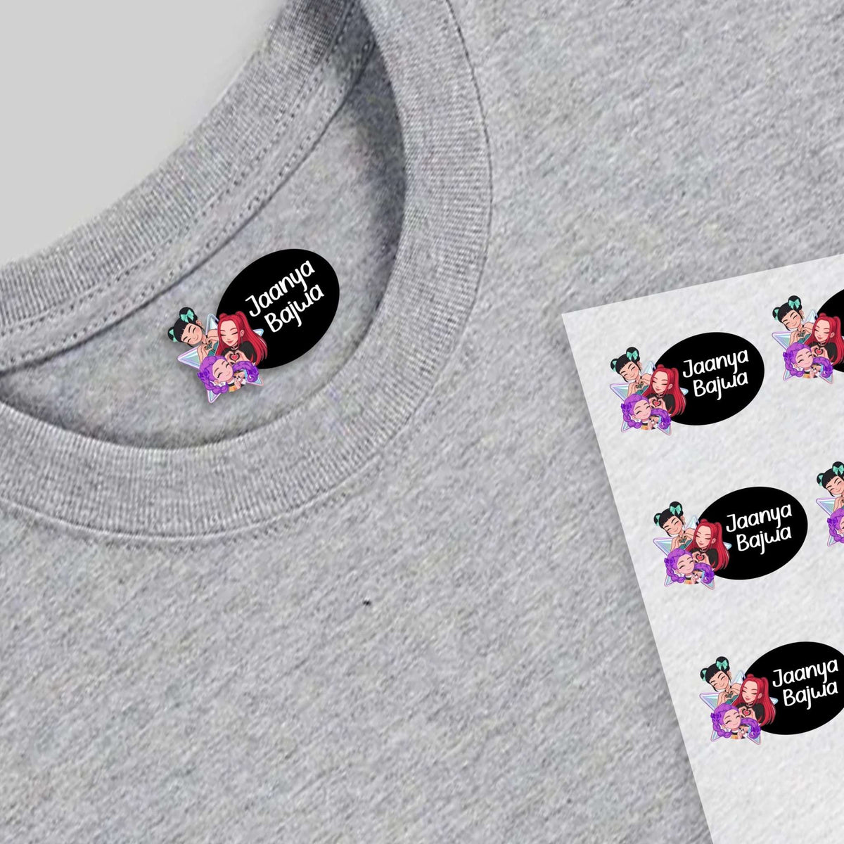 Design Heat Transfer Clothing Labels - Set of 25 - Chatterbox Labels - Clothing Labels