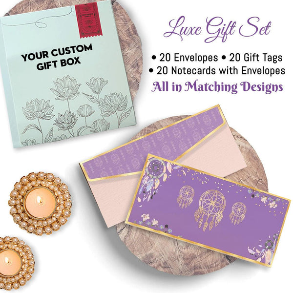 Luxe Diwali Gift Stationery Sets - Chatterbox Labels - Gift Tags