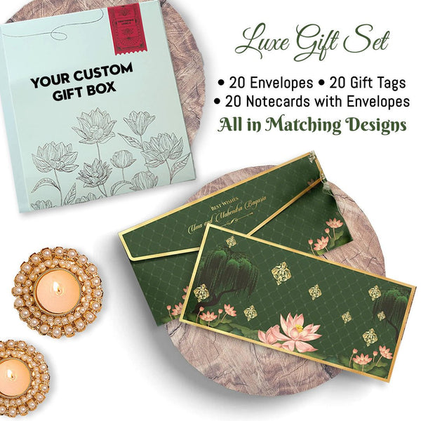 Luxe Diwali Gift Stationery Sets - Chatterbox Labels - Gift Tags