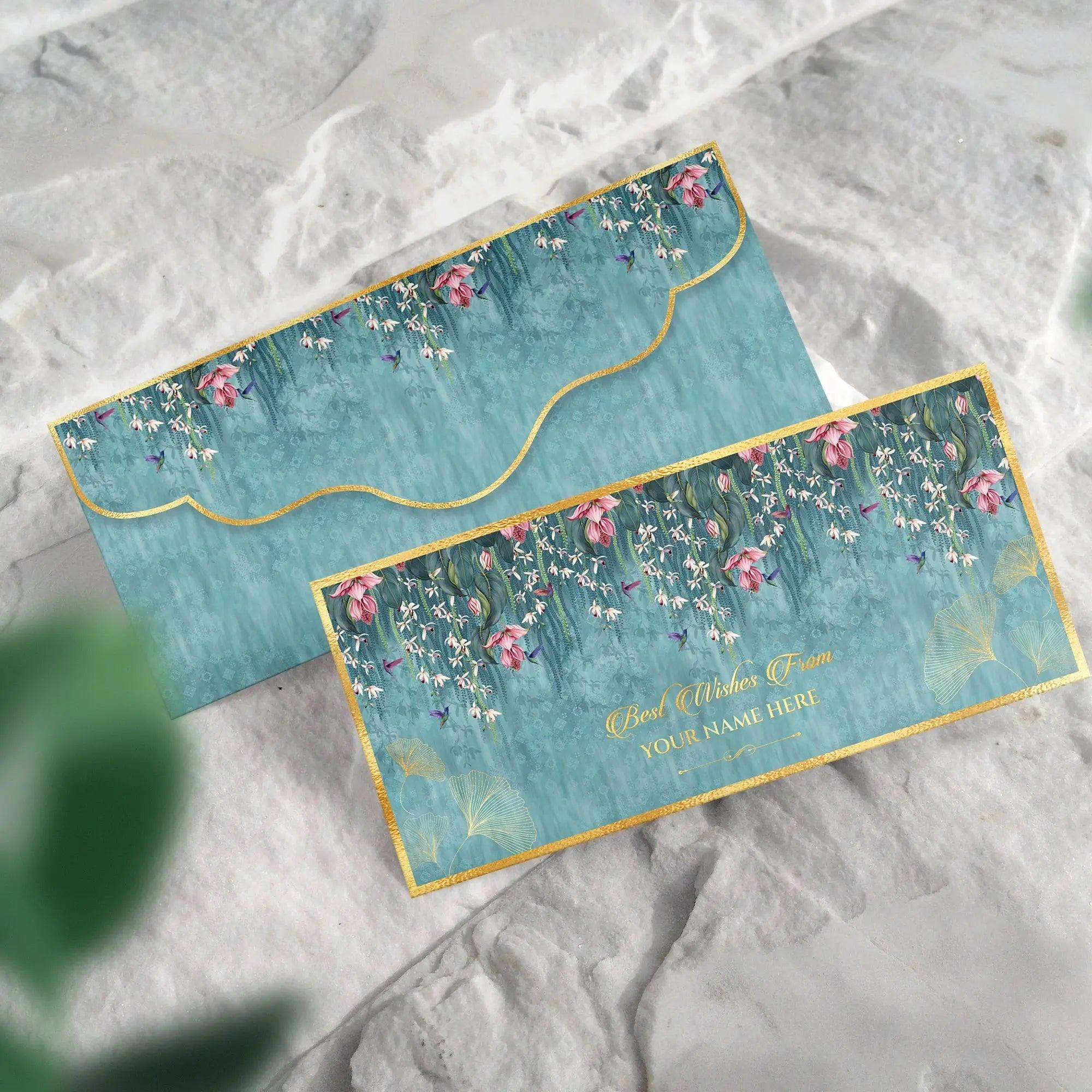 Luxe Money Envelopes - Royal Blooms - Set of 20 - Chatterbox Labels - Luxe Envelopes