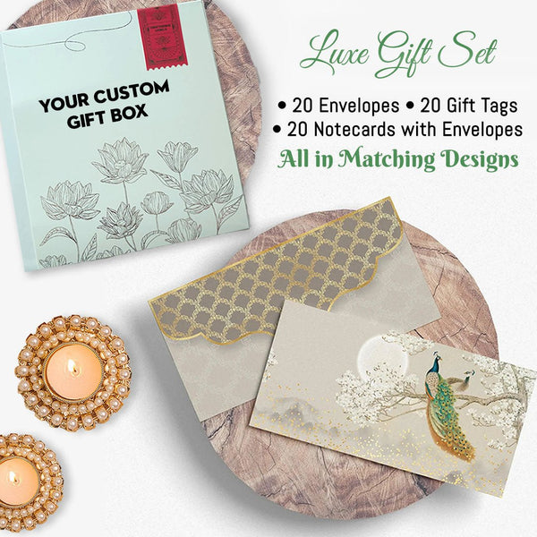 Luxe Diwali Gift Stationery Sets - Chatterbox Labels - Gift Tags