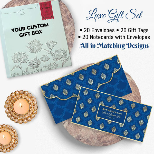 Luxe Diwali Gift Stationery Sets - Chatterbox Labels - Gift Tags