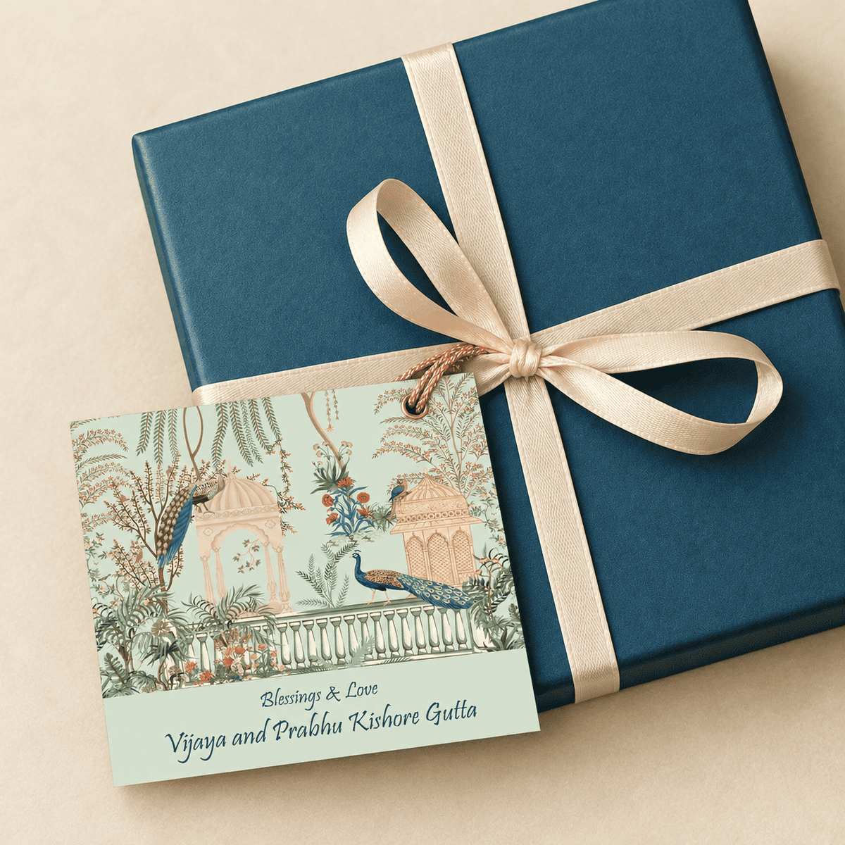 Gift tags / Gift Stickers - Peacock Garden Design