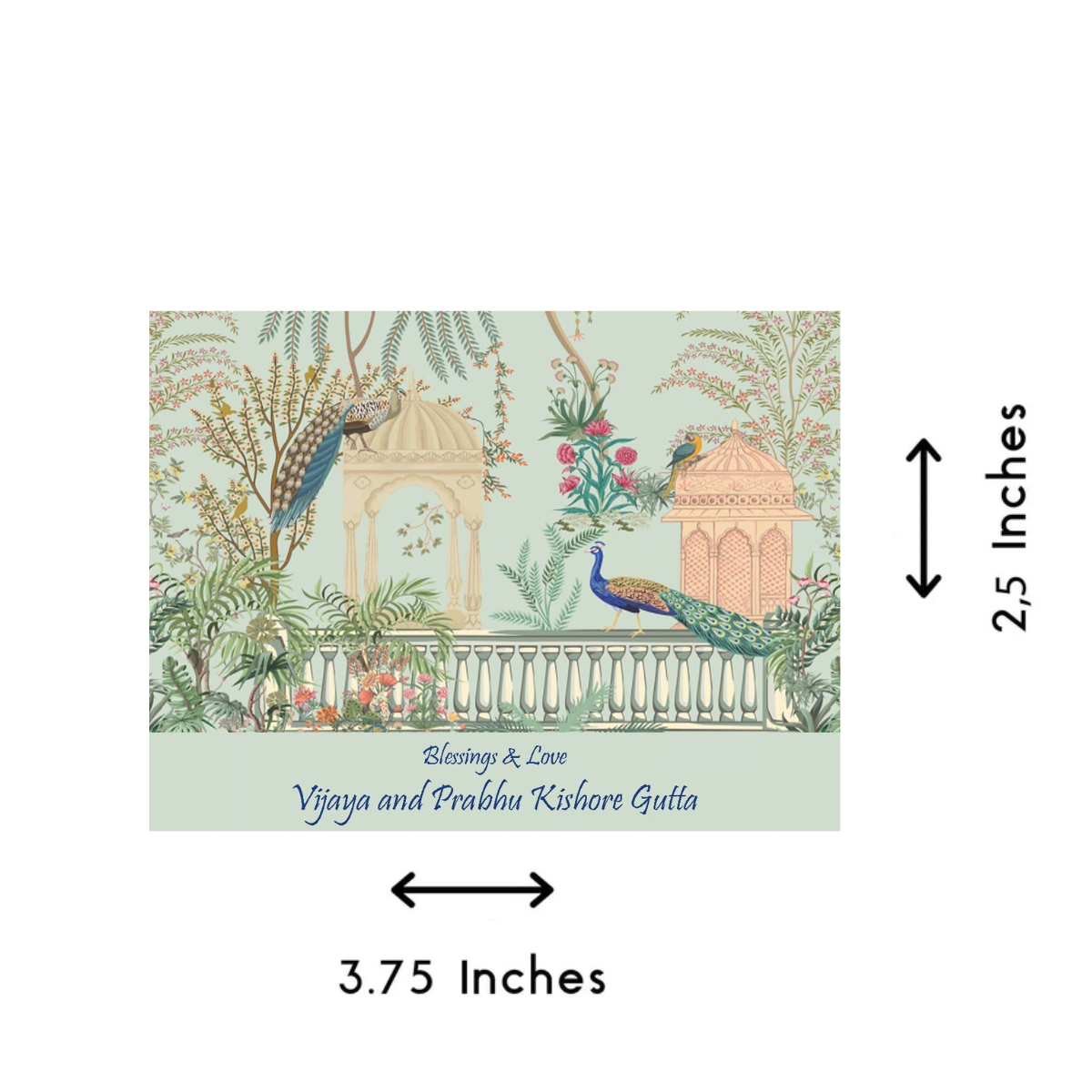 Gift tags / Gift Stickers - Peacock Garden Design