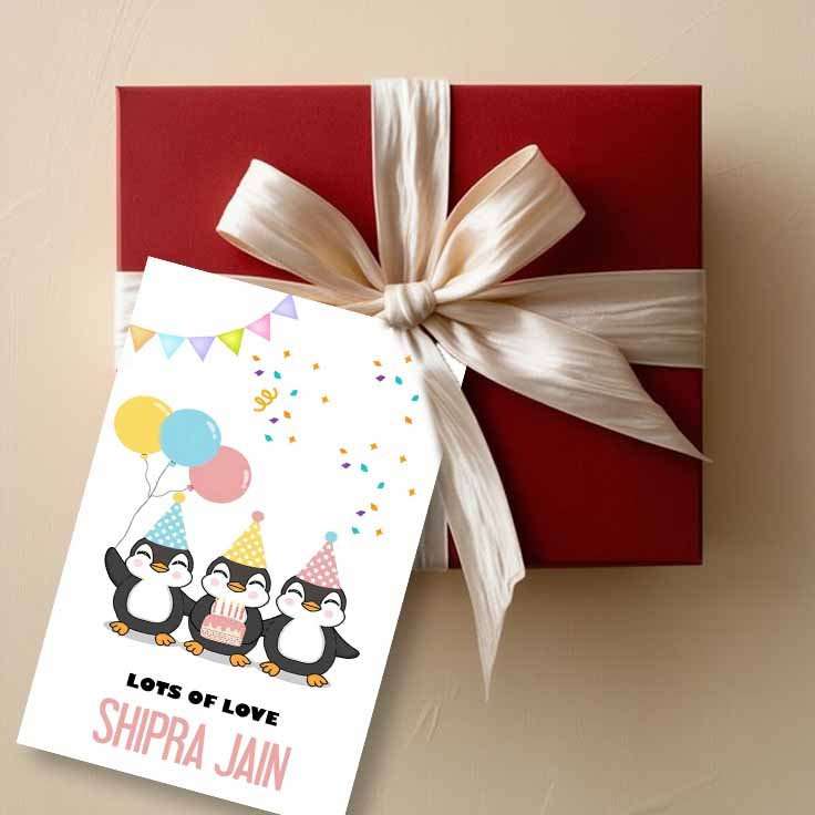 Gift tags / Gift Stickers - Penguin Theme - Chatterbox Labels - Gift Tags