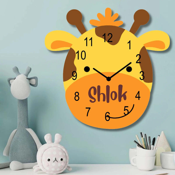 Personalised Acrylic Wall Clock - Neck of Time - Chatterbox Labels - Wall Clock