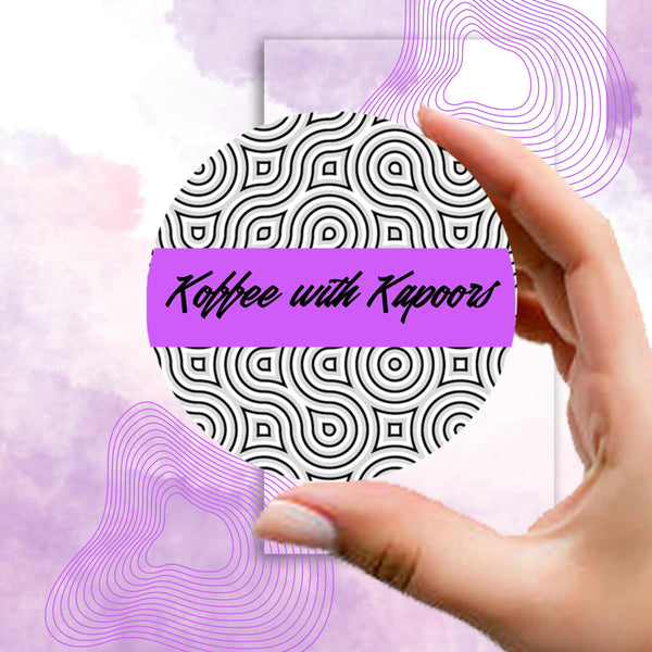 Personalised Coasters - Abstract Design - Set of 6 - Chatterbox Labels - Coasters