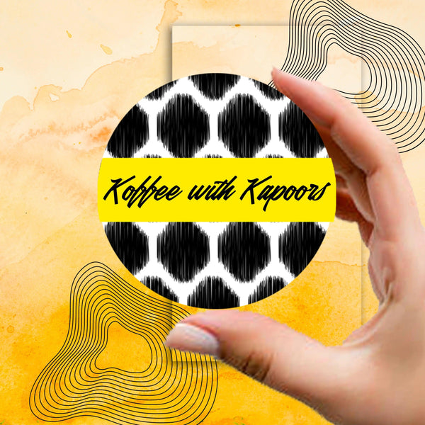 Personalised Coasters - Batik Design - Set of 6 - Chatterbox Labels - Coasters