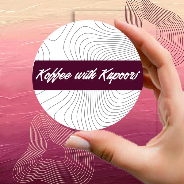 Personalised Coasters - Contour Design - Set of 6 - Chatterbox Labels - Coasters