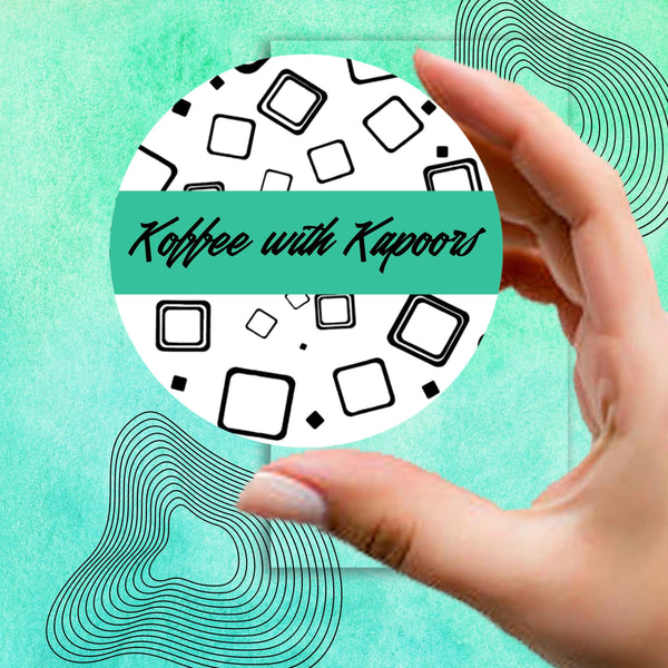 Personalised Coasters - Cubes Design - Set of 6 - Chatterbox Labels - Coasters