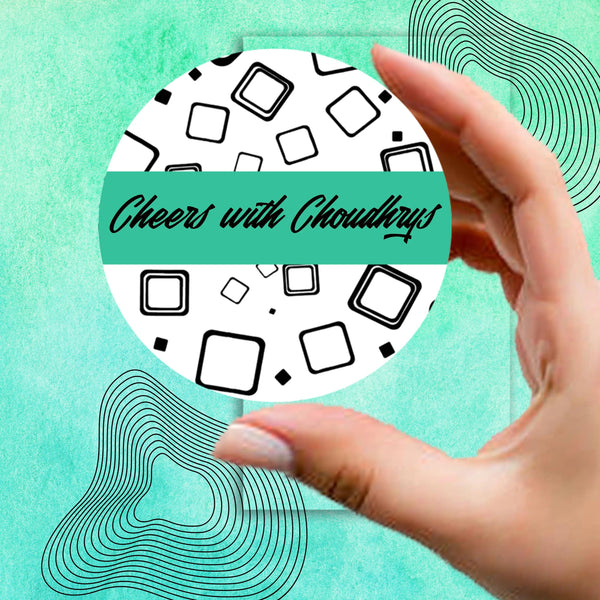 Personalised Coasters - Cubes Design - Set of 6 - Chatterbox Labels - Coasters