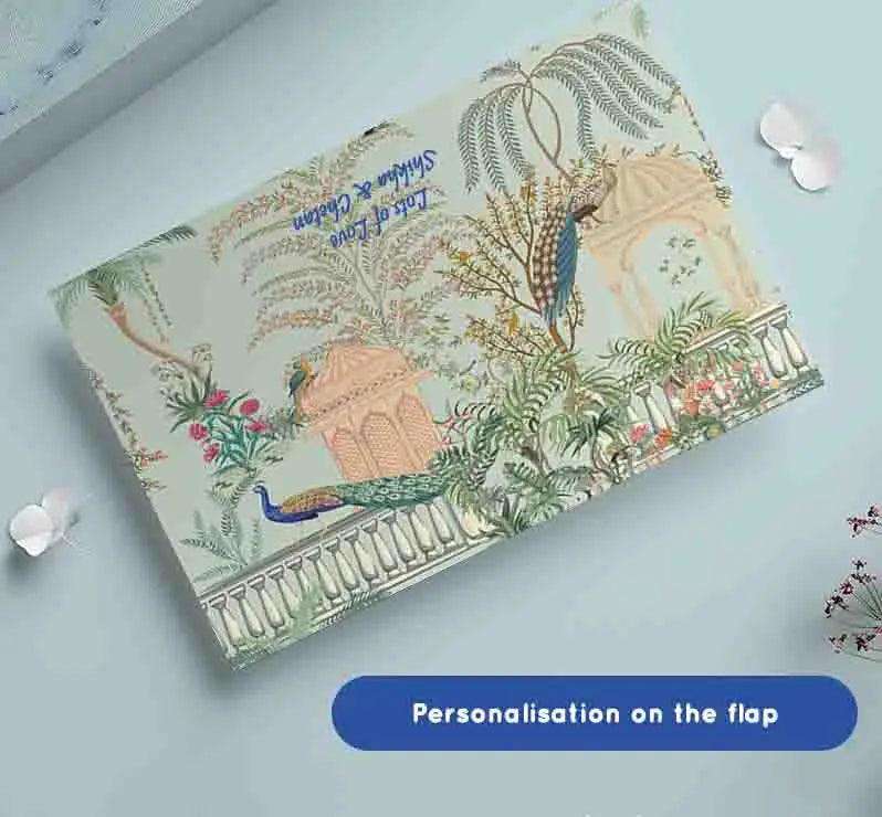 Personalised Money Envelopes - Peacock Garden Theme - Set of 20 - Chatterbox Labels - Envelopes