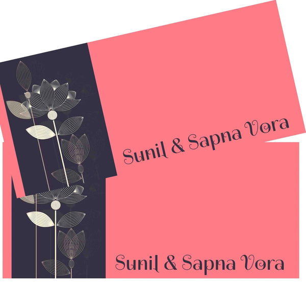 Personalised Money Envelopes Pink Lotus - Set of 20 - Chatterbox Labels - Envelopes
