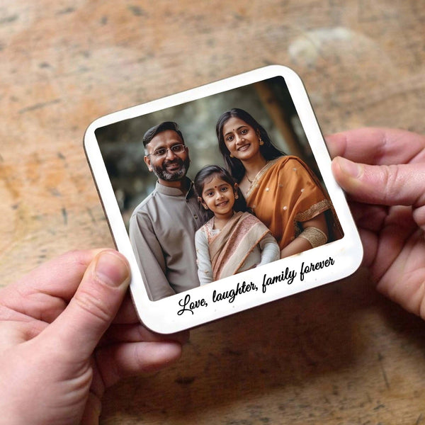 Personalised Photo Coasters - Set of 6 - Chatterbox Labels - Coasters