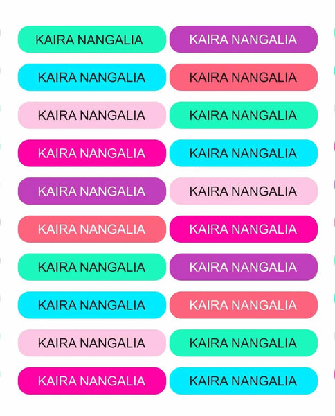 Personalised Stationery Stickers - Set of 20 - Chatterbox Labels - Stationery Labels