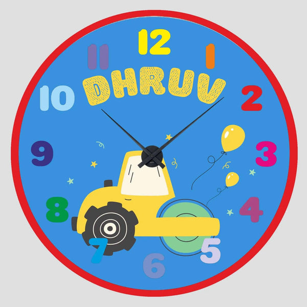 Personalised Acrylic Wall Clock - Happy Haul Clock - Chatterbox Labels - Wall Clock