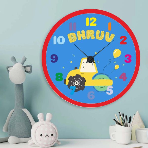 Personalised Acrylic Wall Clock - Happy Haul Clock - Chatterbox Labels - Wall Clock