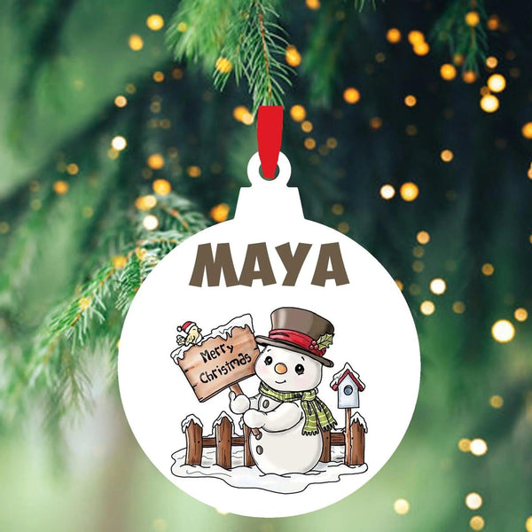 Personalized Christmas Ornaments - Chatterbox Labels - Ornament