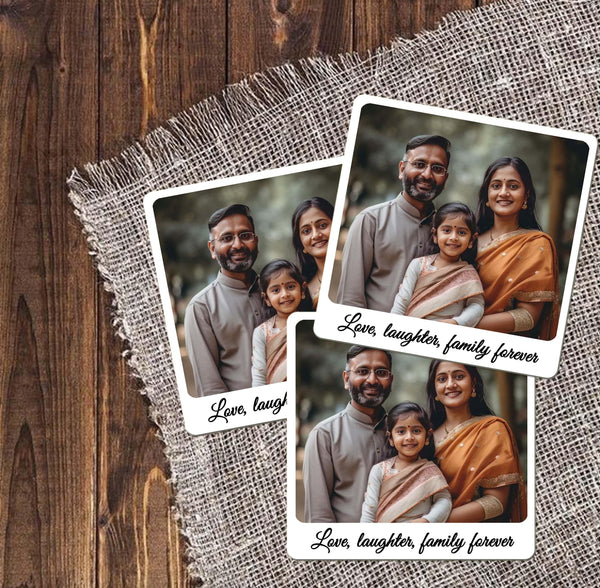 Personalised Photo Coasters - Set of 6 - Chatterbox Labels - Coasters