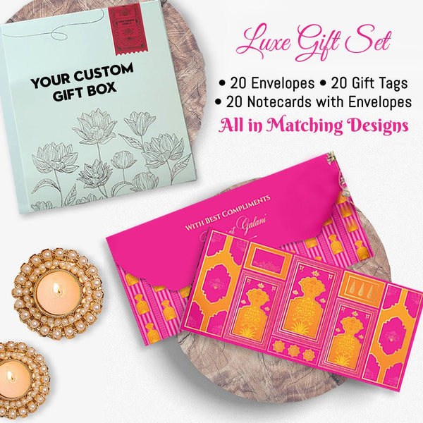 Luxe Diwali Gift Stationery Sets - Chatterbox Labels - Gift Tags