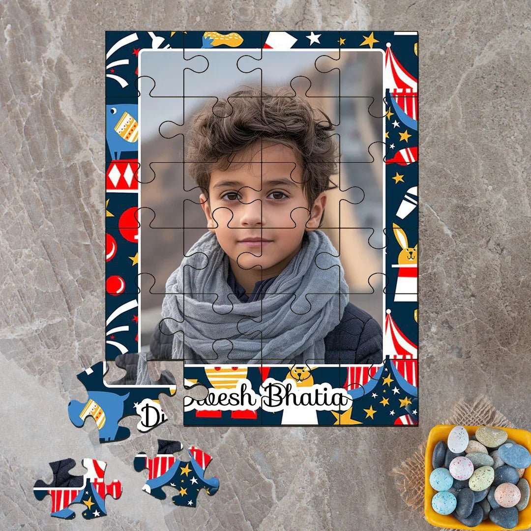 Custom Acrylic Photo Puzzle - Carnival Clicks Design - Chatterbox Labels - Puzzle