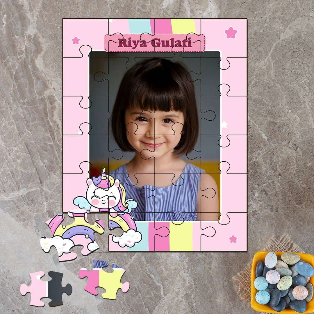 Custom Acrylic Photo Puzzle - Unicorn Theme - Chatterbox Labels - Puzzle