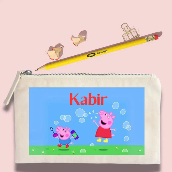 Return Gift - Personalised Pouch and Pencil - Chatterbox Labels - Pouch