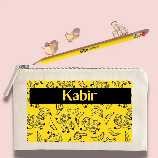 Return Gift - Personalised Pouch and Pencil - Chatterbox Labels - Pouch