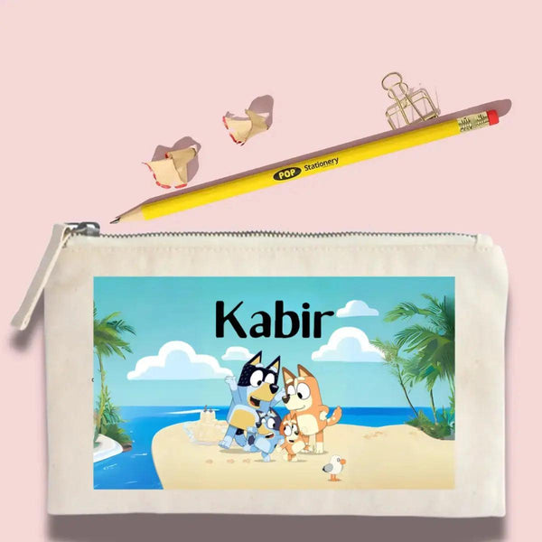 Return Gift - Personalised Pouch and Pencil - Chatterbox Labels - Pouch