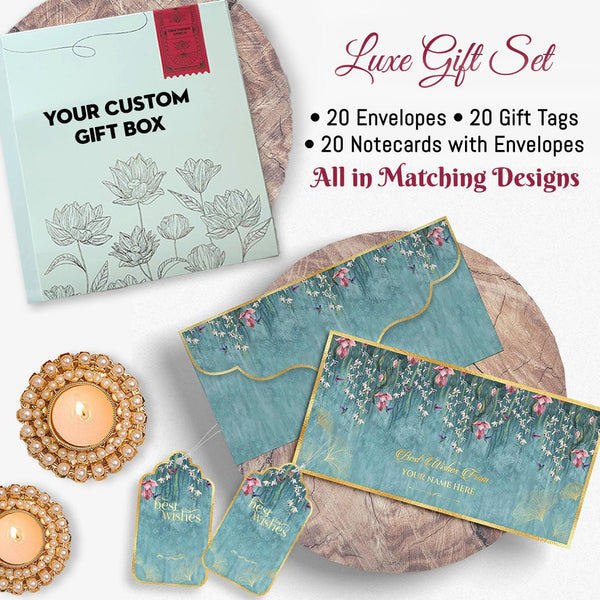 Luxe Diwali Gift Stationery Sets - Chatterbox Labels - Gift Tags