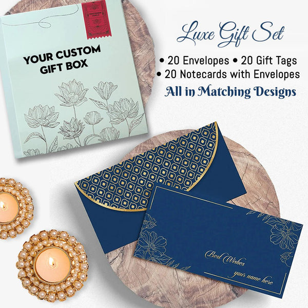 Luxe Diwali Gift Stationery Sets - Chatterbox Labels - Gift Tags