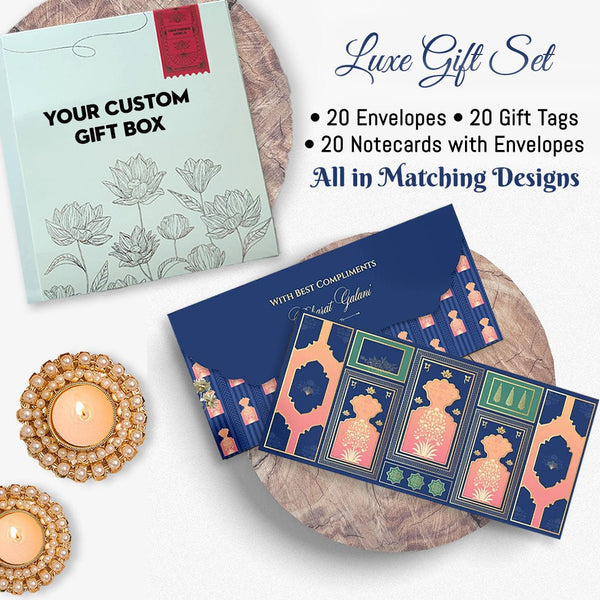 Luxe Diwali Gift Stationery Sets - Chatterbox Labels - Gift Tags