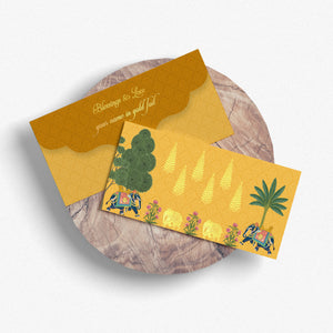 Luxe Money Envelopes -Royal Elephant Yellow- Set of 20 Chatterbox Labels