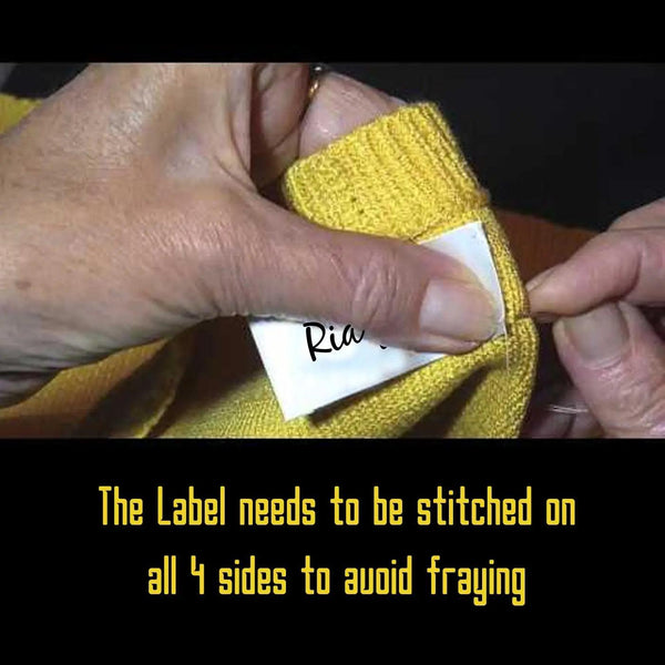 Custom Sew On Fabric Labels for Clothing - Chatterbox Labels - Clothing Labels