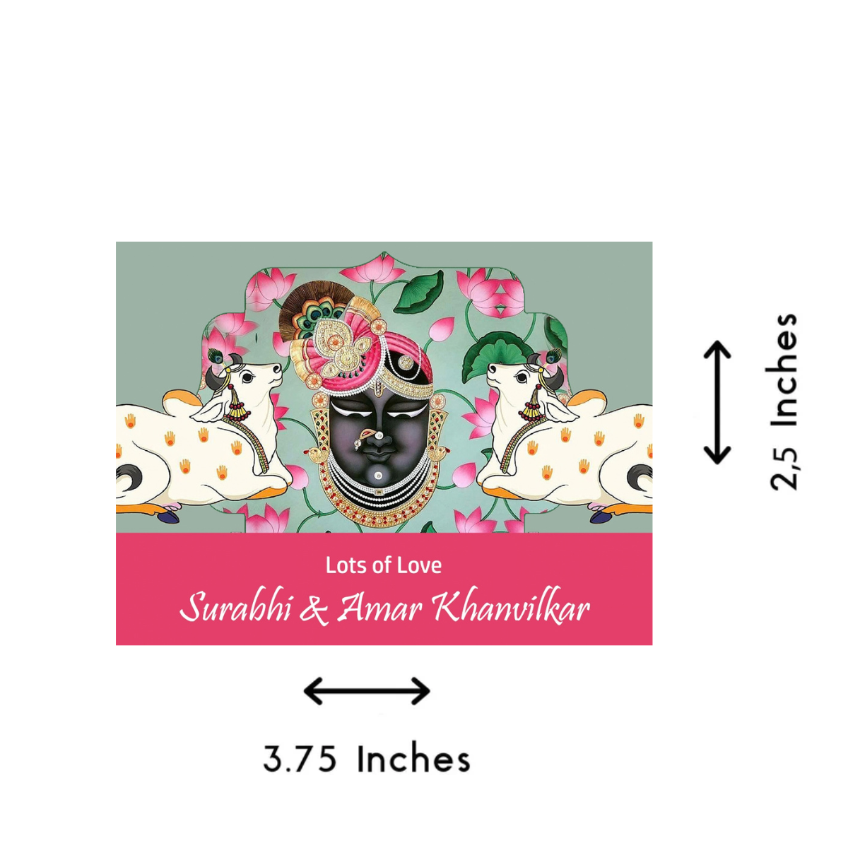 Gift tags / Gift Stickers - Shringar-e-Shreenathji Design