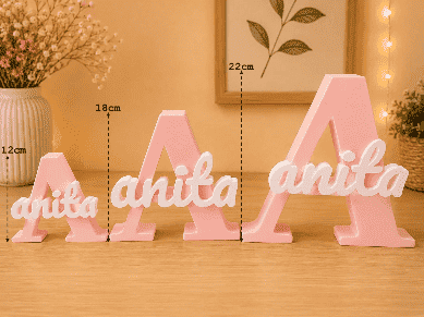 Personalised 3D Printed Name Stand for Branding & Gifting