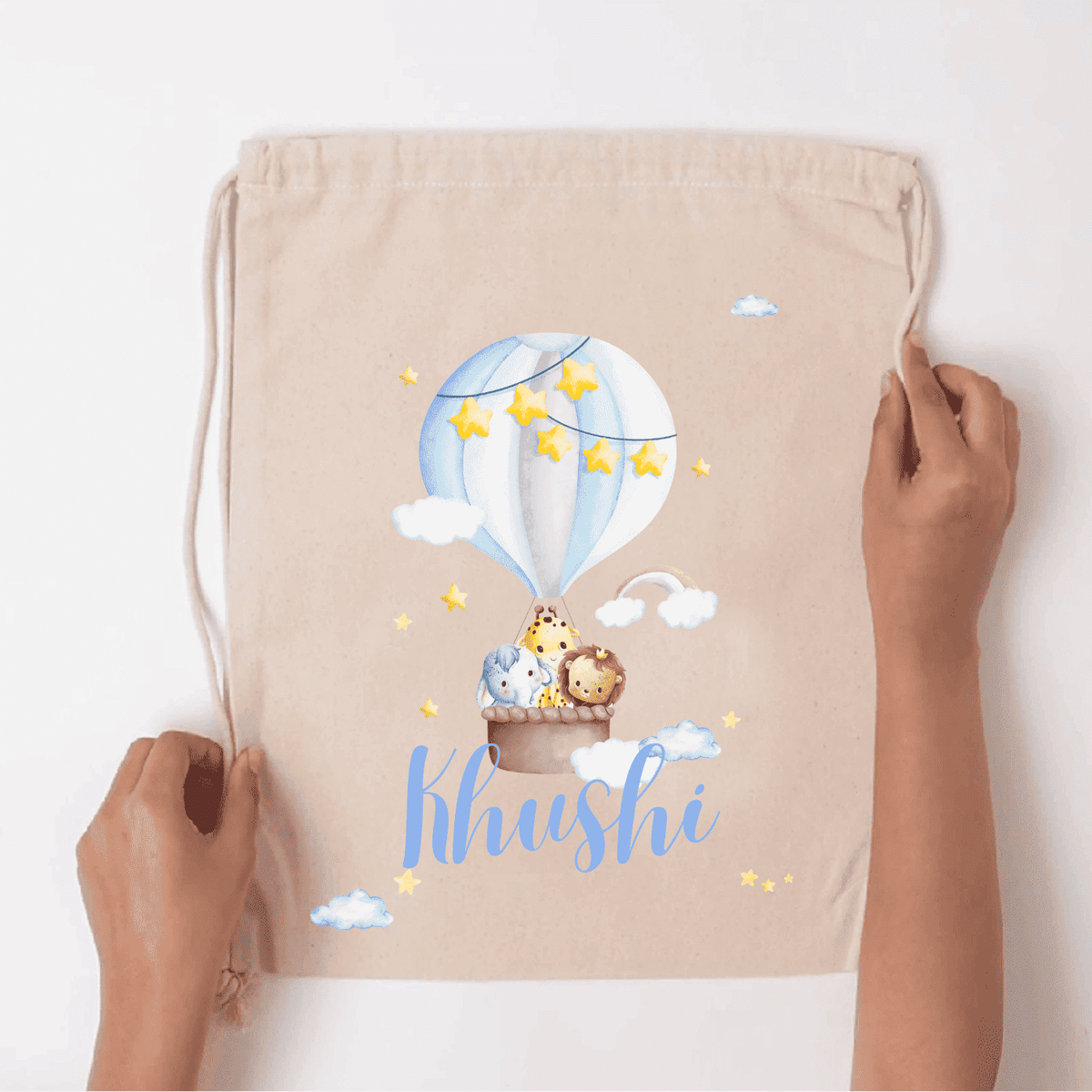 Custom Drawstring Bag - Sky Safari - Chatterbox Labels - Drawstring Bag