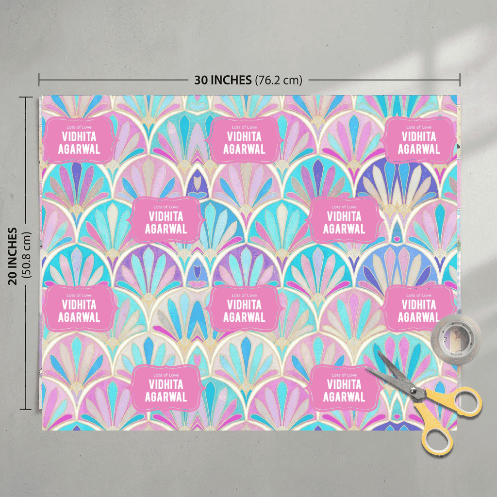 Custom Gift Wrapping Paper - Starlit Design - Chatterbox Labels - Wrapping Paper