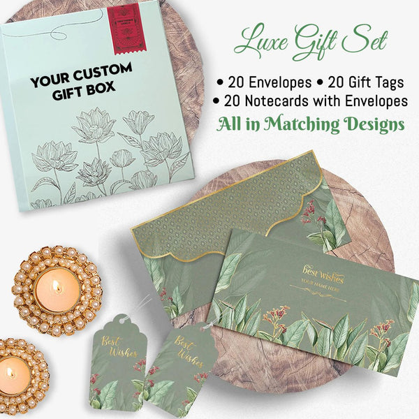Luxe Diwali Gift Stationery Sets - Chatterbox Labels - Gift Tags