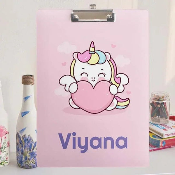 Custom Exam board - Unicorn Design - Chatterbox Labels - Clipboard