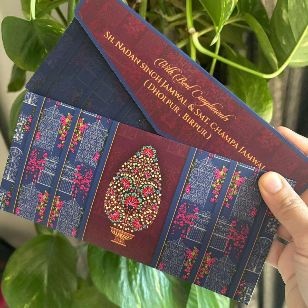 Personalised Money Envelopes - Velvet Blossom - Chatterbox Labels - Envelopes