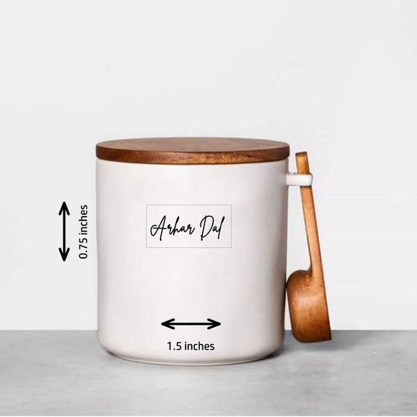 Kitchen Labels & Stickers Pack of 60 - Chatterbox Labels - Kitchen Labels