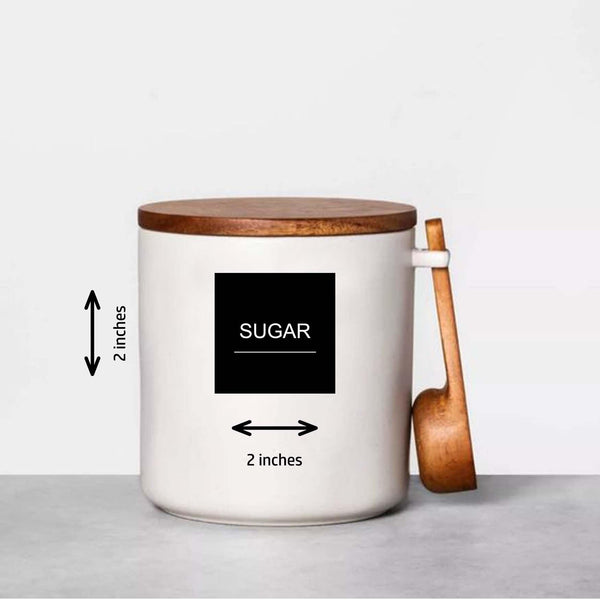 Kitchen Labels & Stickers Pack of 60 - Chatterbox Labels - Kitchen Labels