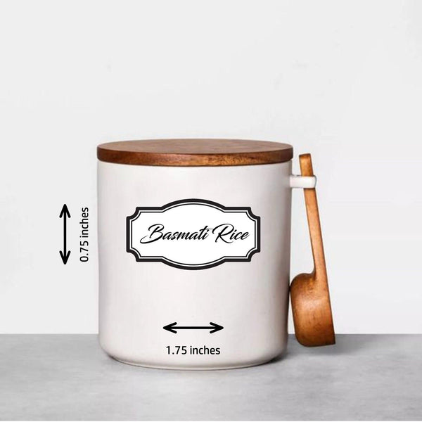 Kitchen Labels & Stickers Pack of 60 - Chatterbox Labels - Kitchen Labels