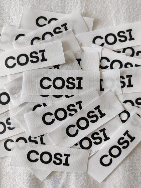 Custom Sew On Fabric Labels for Clothing - Chatterbox Labels - Clothing Labels