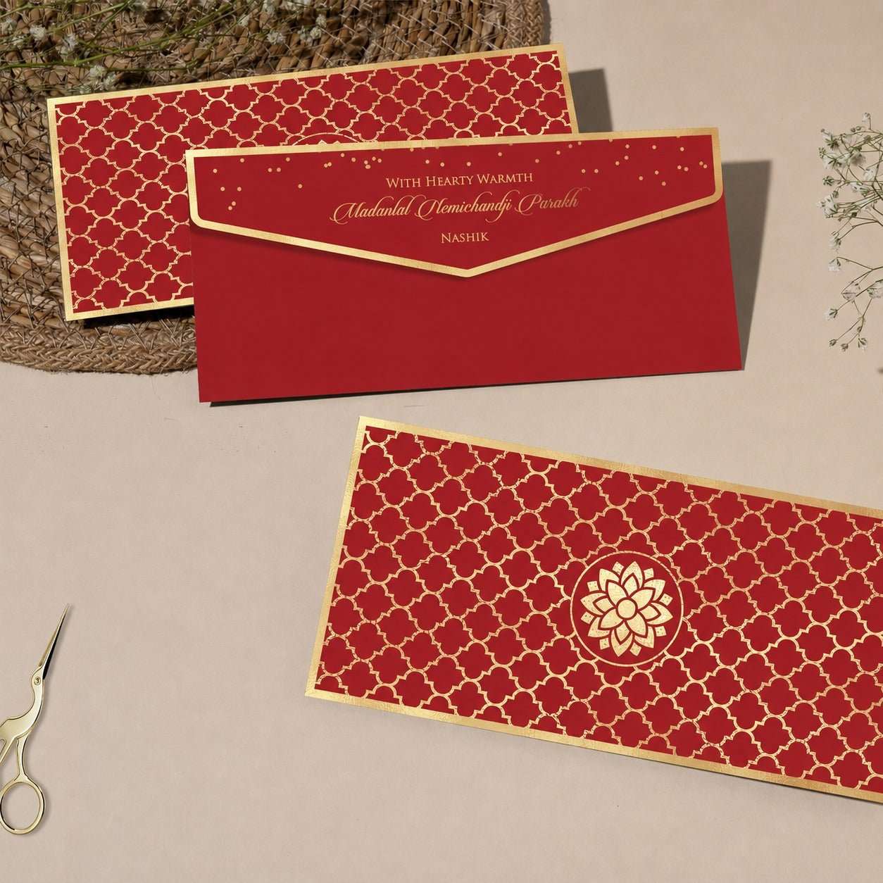 Luxe Gold Foil Money Envelopes - Aurea - Chatterbox Labels-Luxe Envelopes