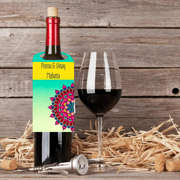 Wine Bottle Neck Tag - Colour Burst - Set of 10 - Chatterbox Labels - Wine Gifting