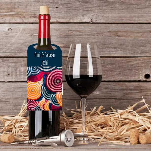 Wine Bottle Neck Tag - Fan Fiesta - Set of 10 - Chatterbox Labels - Wine Gifting